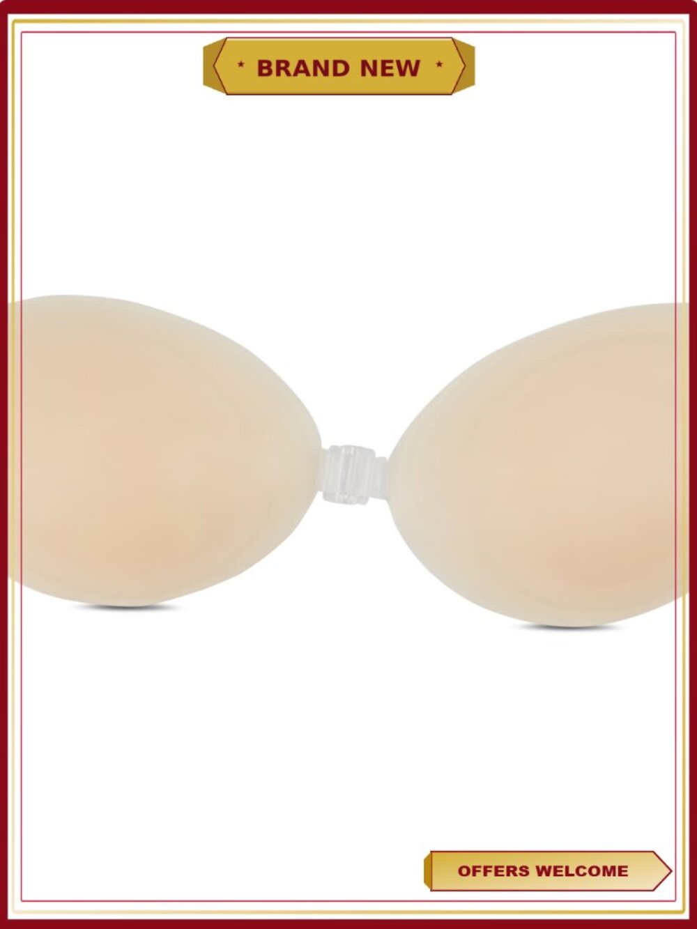 Reusable Adhesive Backless Strapless Pushup Bra Silicone